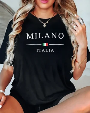 Milano Italia Flag Summer...