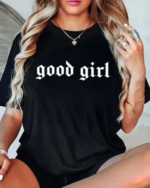 Good Girl Gothic Lettering...