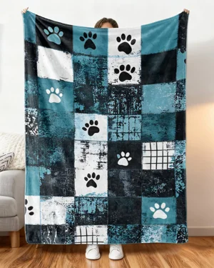 Paw Print Love Cozy Flannel...