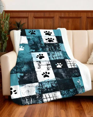 Paw Print Love Cozy Flannel...