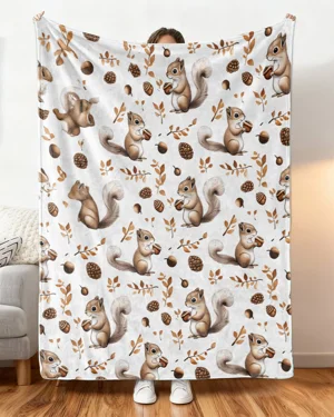 Cute Squirrel Autumn Nature...