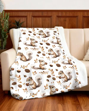 Cute Squirrel Autumn Nature...