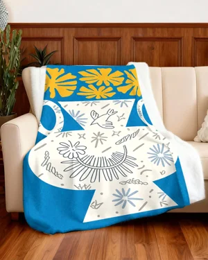 Floral Vase and Dove Peace...