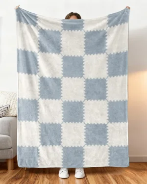 Blue and White Checkered...