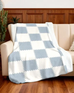 Blue and White Checkered...
