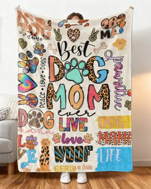 Best Dog Mom Love and Paw...
