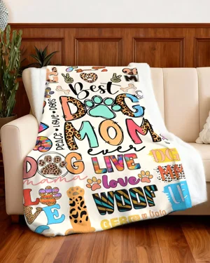 Best Dog Mom Love and Paw...