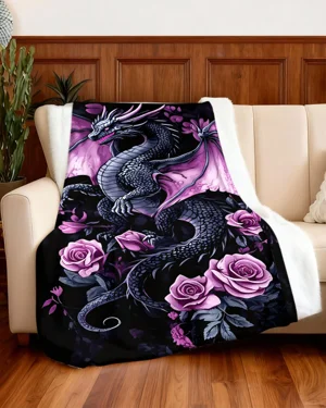 Majestic Dragon and Rose...