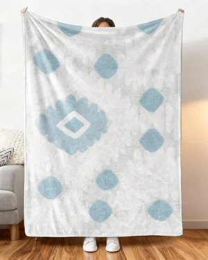 Blue Geometric Pattern...