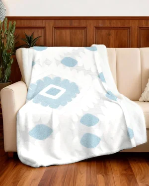 Blue Geometric Pattern...