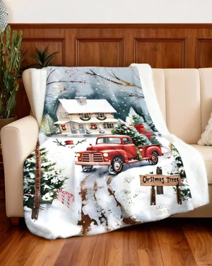 Vintage Red Truck Christmas...