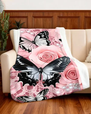 Butterfly and Rose Love...