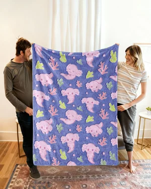 Cute Axolotl Love Gift Cozy...