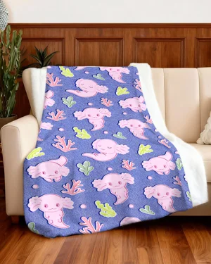 Cute Axolotl Love Gift Cozy...