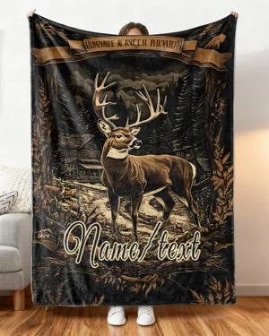 Rustic Deer Cabin Nature...