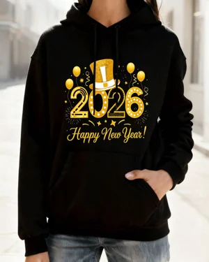 2026 New Year Gold Balloons...