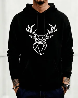 Geometric Deer Head Outline...