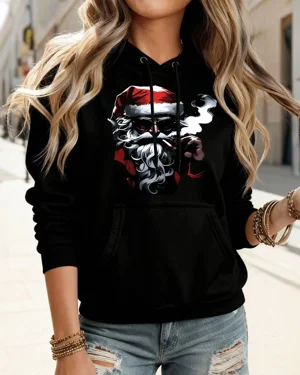 Christmas Santa Smoking Art...