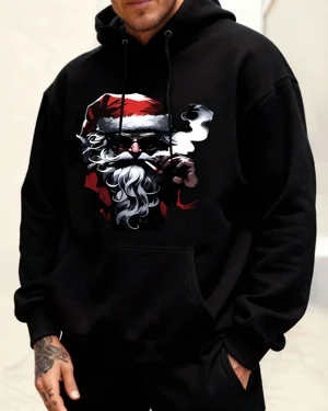 Christmas Santa Smoking Art...