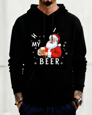 Christmas Santa Holding...