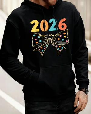 2026 New Year Polka Dot Bow...