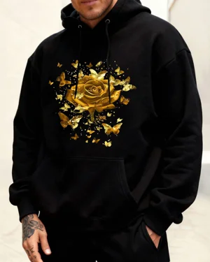 Golden Rose and Butterflies...