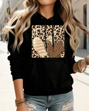 Leopard Print Hearts Cozy...