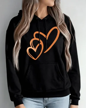 Double Orange Hearts Cozy...