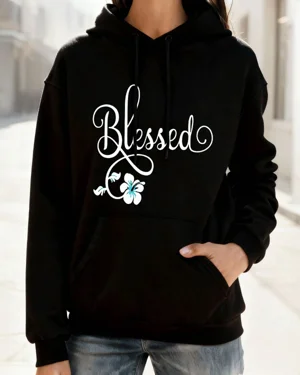 Blessed Floral Cozy Graphic...