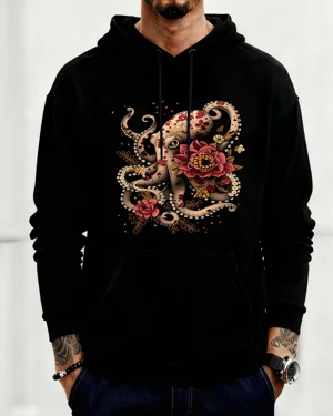 Floral Octopus Cozy Graphic...