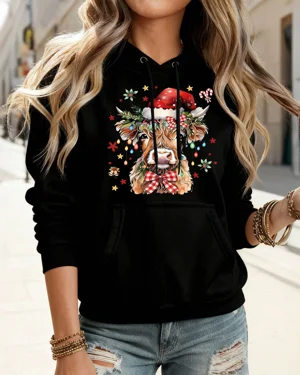 Christmas Highland Cow with...