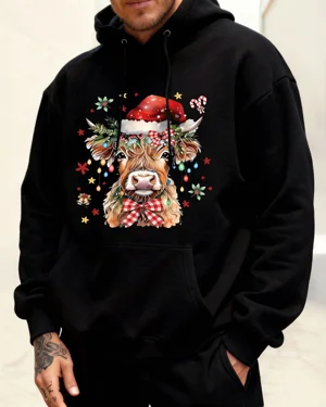 Christmas Highland Cow with...