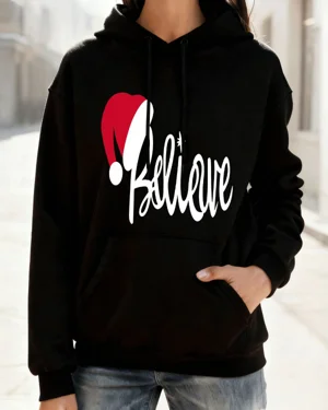 Christmas Believe Santa Hat...