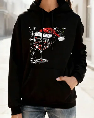 Christmas Wine Glass with...