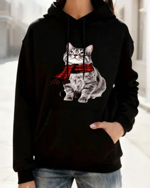 Christmas Cat with Red...