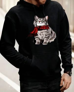 Christmas Cat with Red...