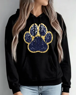 Golden Glitter Paw Print...