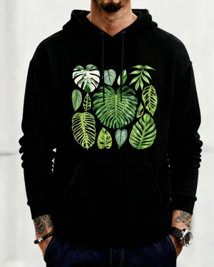 Tropical Green Palm Leaves...