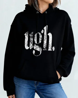 Ugh Distressed Text Summer...