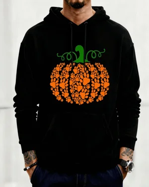 Pumpkin Made of Paw Prints...