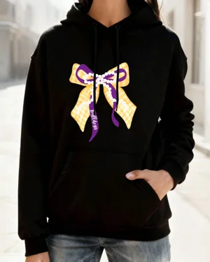 Bulldogs Gingham Bow with...