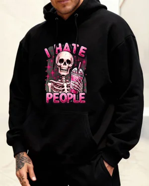 I Hate People Skeleton with...