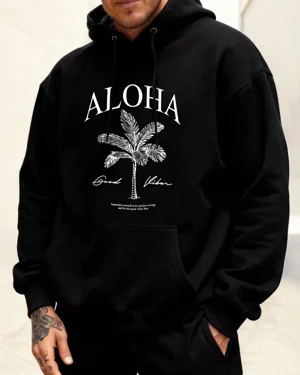 Aloha Good Vibes Palm Tree...