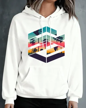 Sunset Palm Trees Cozy...