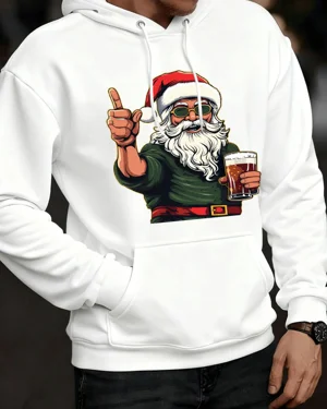 Christmas Santa Holding...