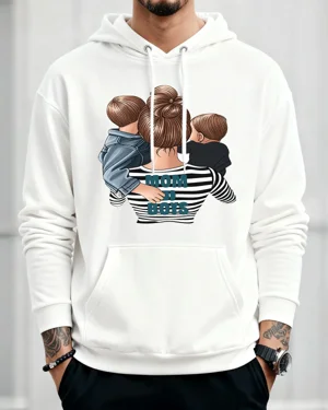 Mom of Boys Striped Shirt...