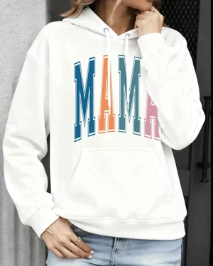 Mama Mom Color Block Cozy...