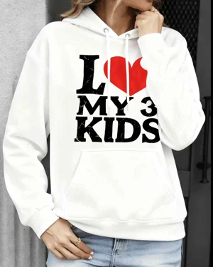 I Love My 3 Kids Mom Cozy...