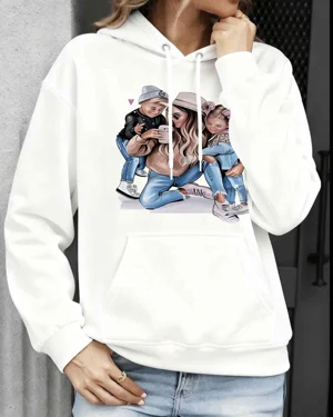 Stylish Mom with Kids and...