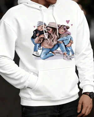 Stylish Mom with Kids and...